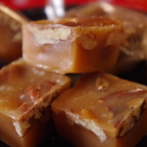 Bourbon Pecan Caramels